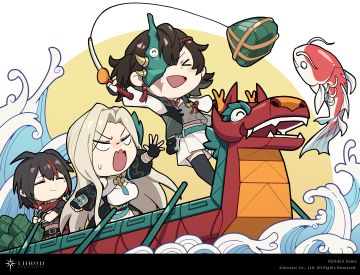 #斯露德THRUD# 
“咚咚嘭！赫尔薇，带你尝尝南方制造的特色美食！你喜欢甜的还是咸的?”
“额……甜？”
“好嘞！看我给你钓个辣条榴莲冰皮红豆果冻粽！”
“危险，快下来！还有，南方制造的美食这么可怕吗？！”
导师，祝您端午安康~
-------------------------------------
官网预约：https://game.bilibili.com/thrud/
官方玩家二群：