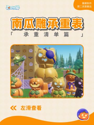 心动小镇 南瓜雕承重清单表