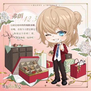 生日祝福｜『弗朗』12月3日 生日快乐！