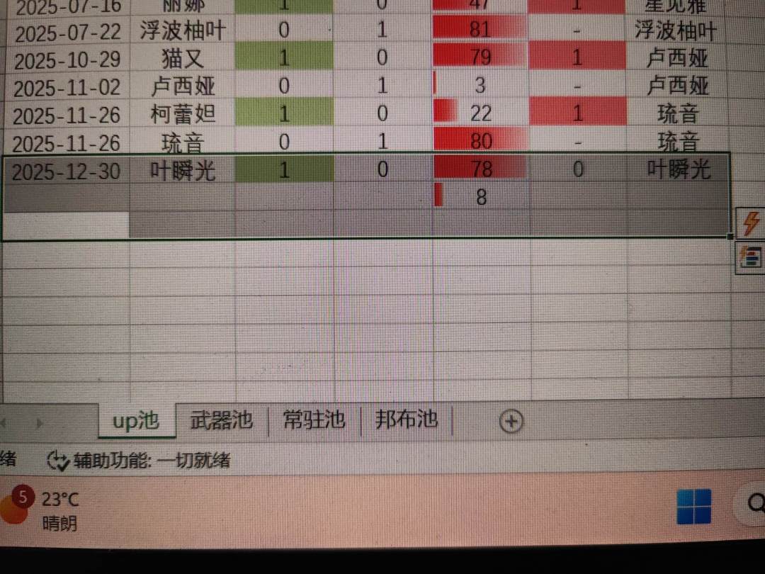 抽卡记录 1