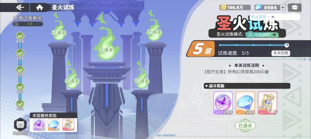 圣火试炼, 1