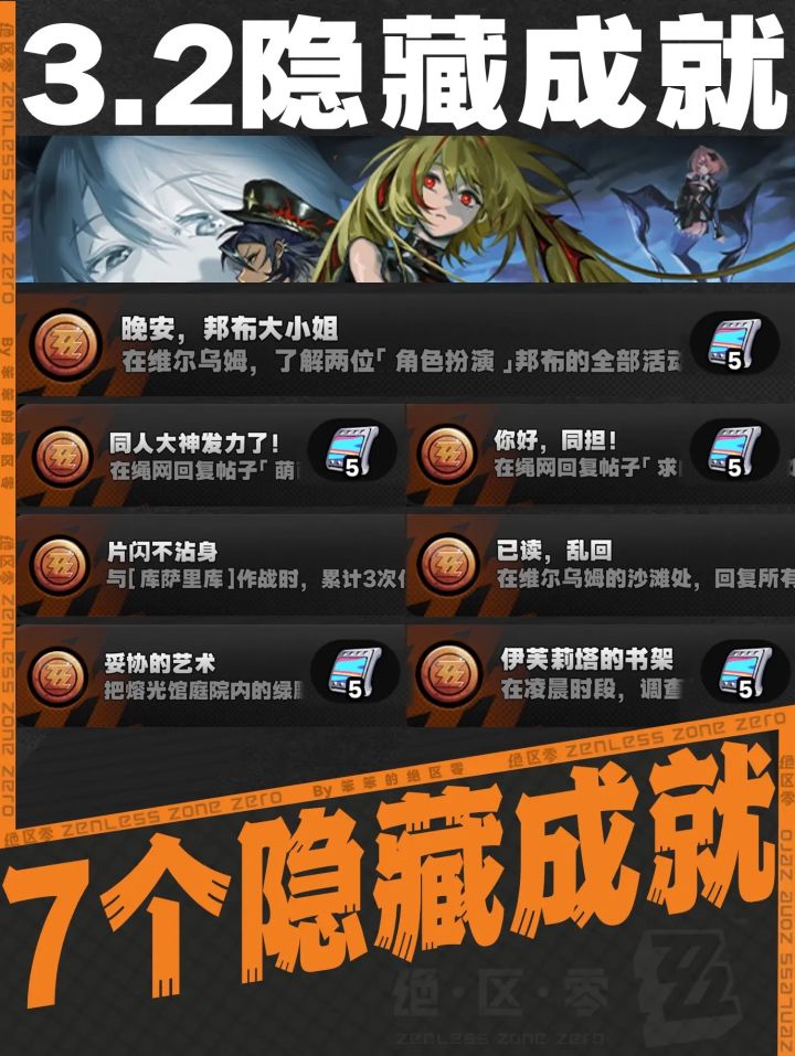 绝区零3.2版本7个隐藏成就截图