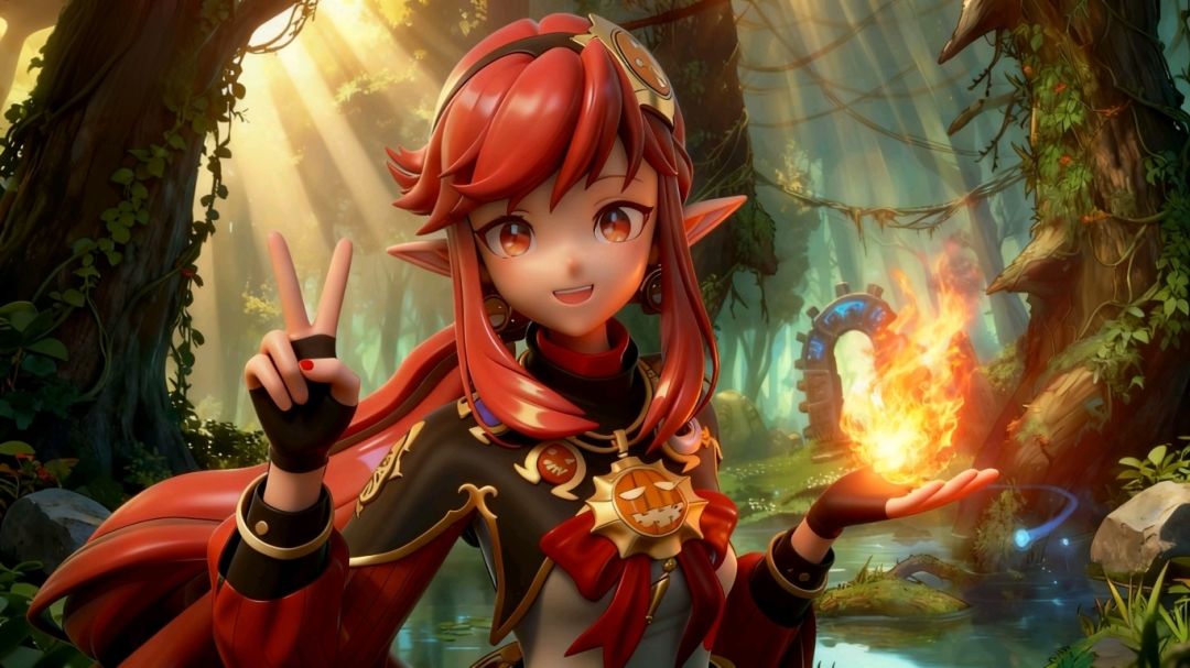 我自己做的 火属性魔界人元素 1