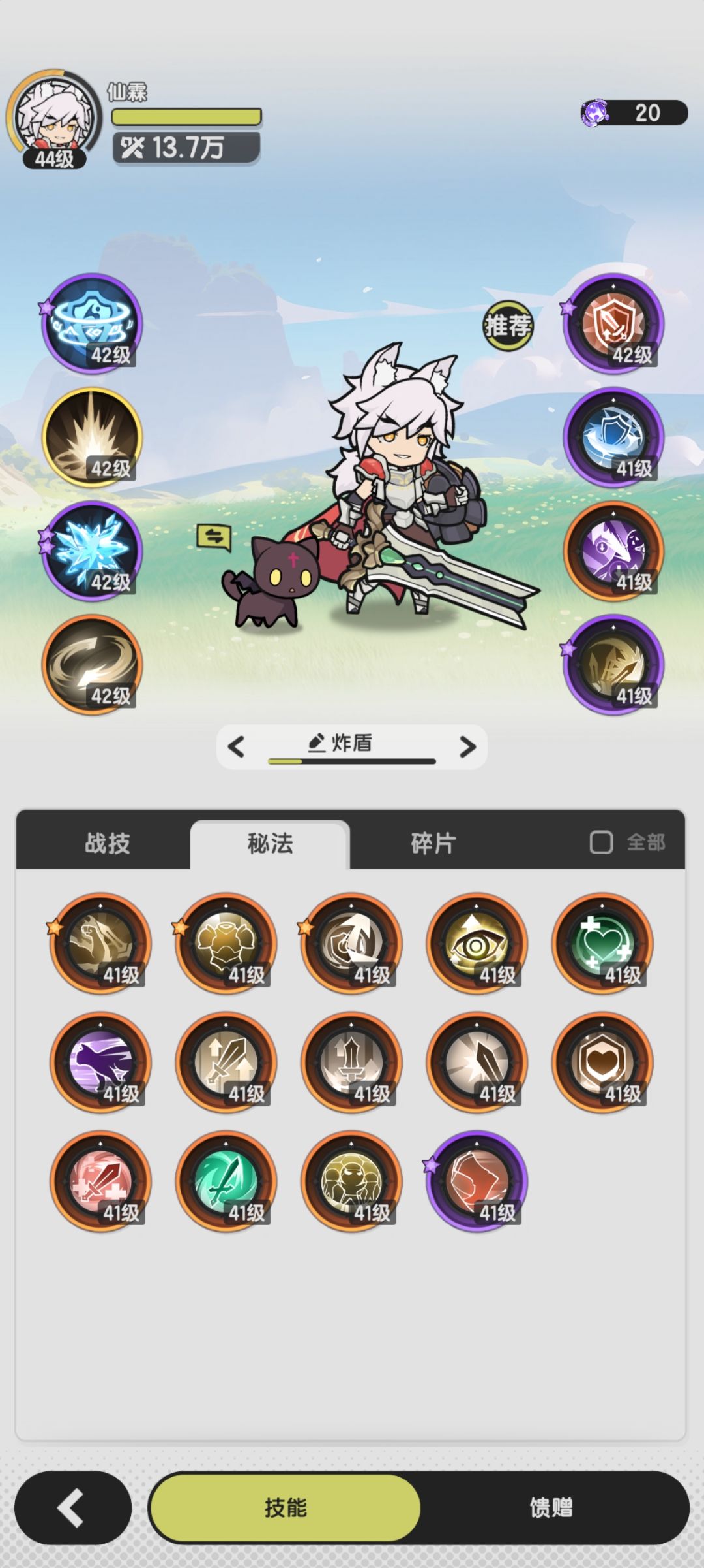大佬们,萌新骑士技能怎么搭配啊 1