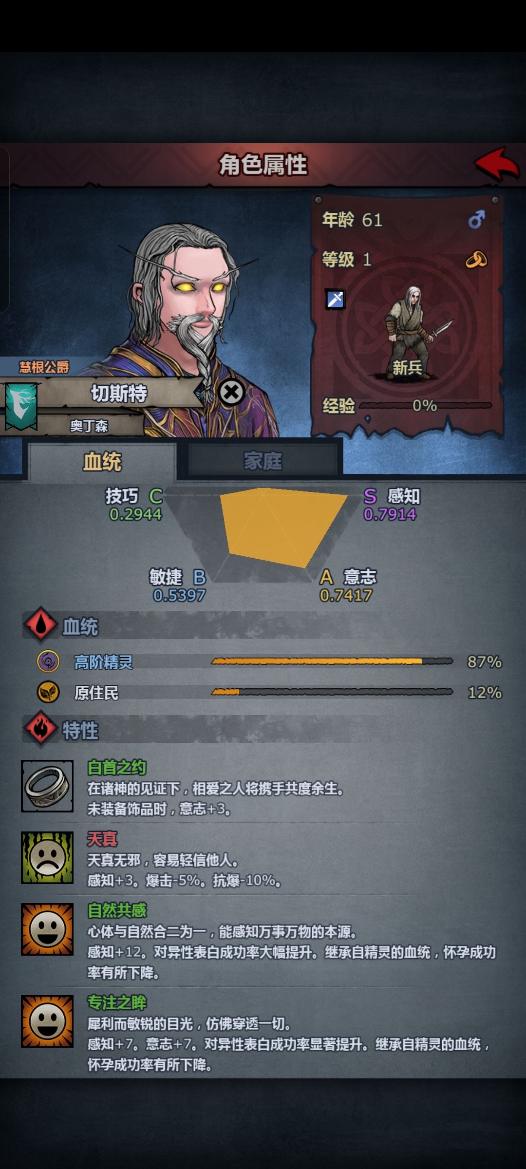 遗传这一块还得是诸神 2