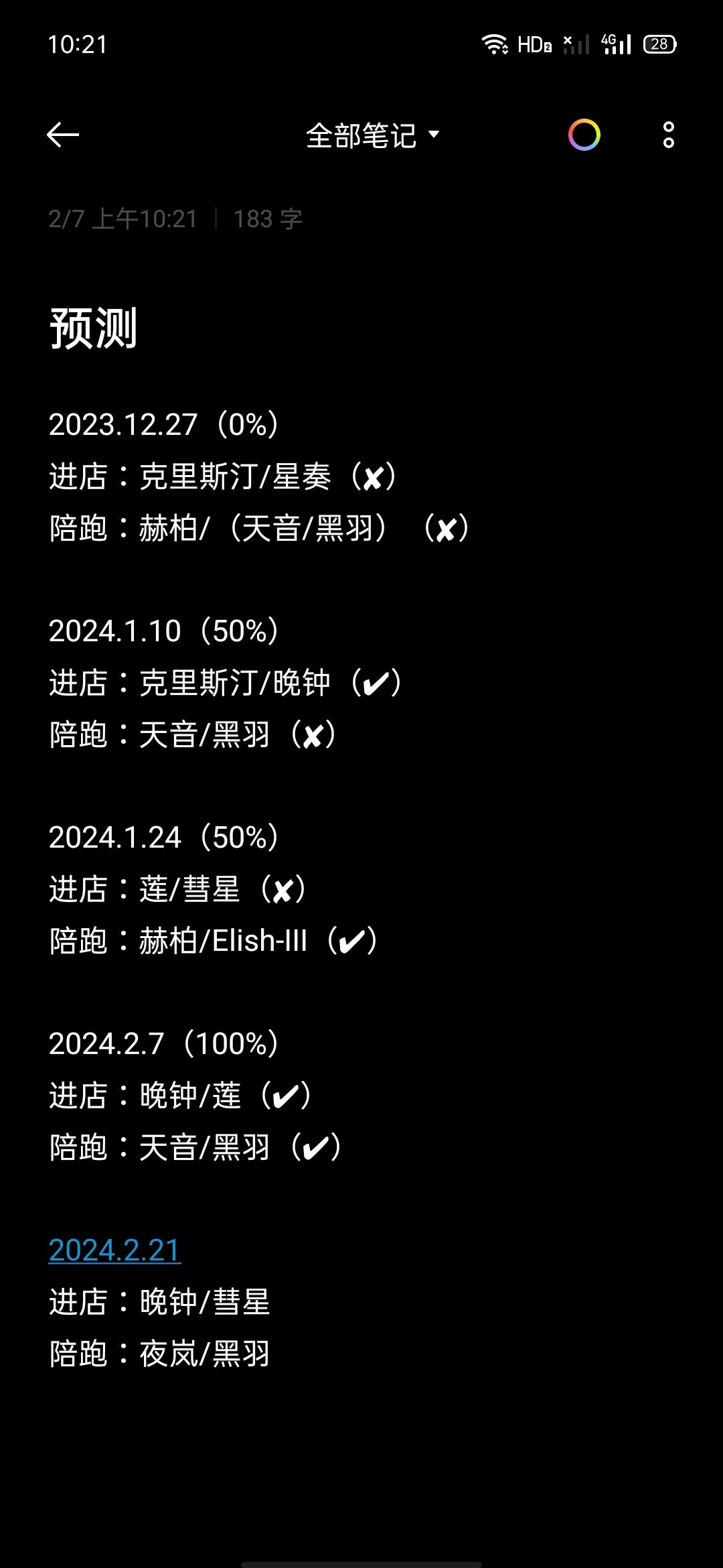 2024.2.7期轮换池信息 6