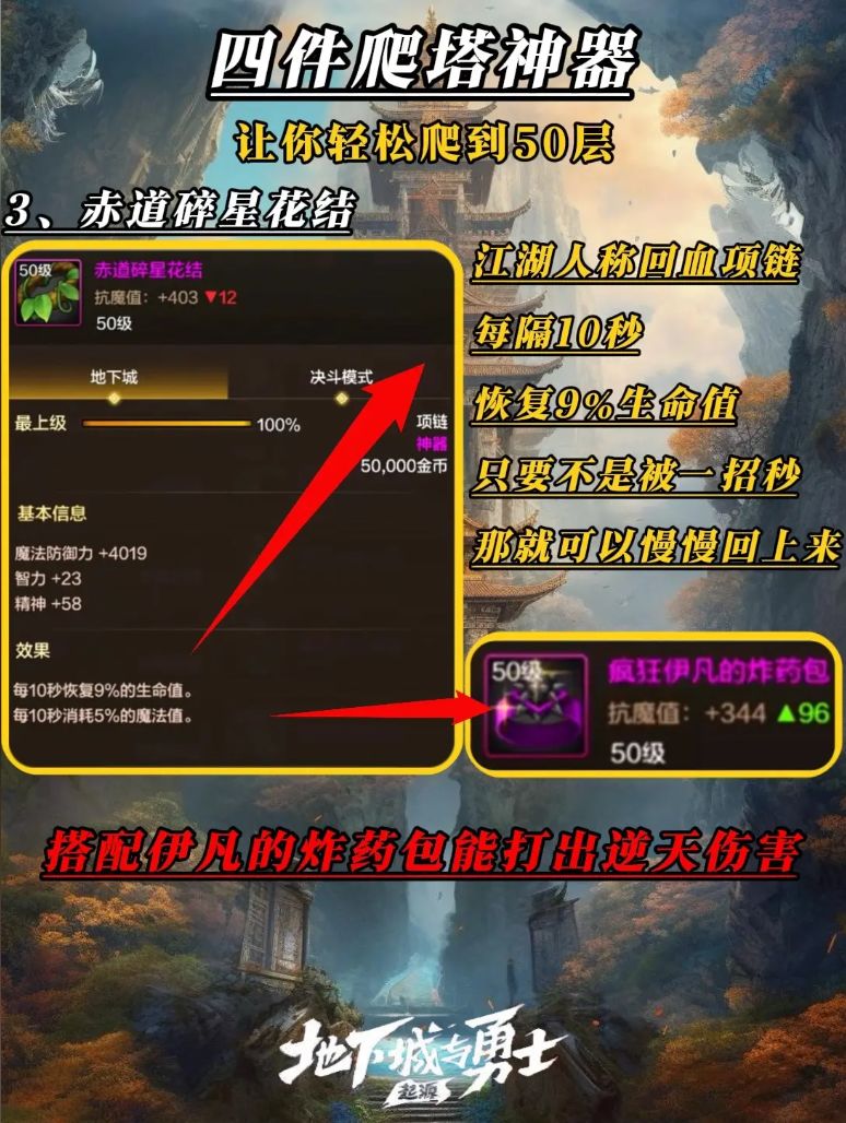 DNF手游(四件爬塔神器)让你轻松上五十层 3