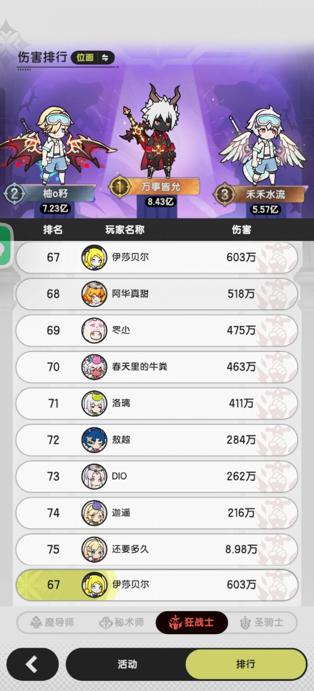 二区三转斗士这么少的吗？ 3