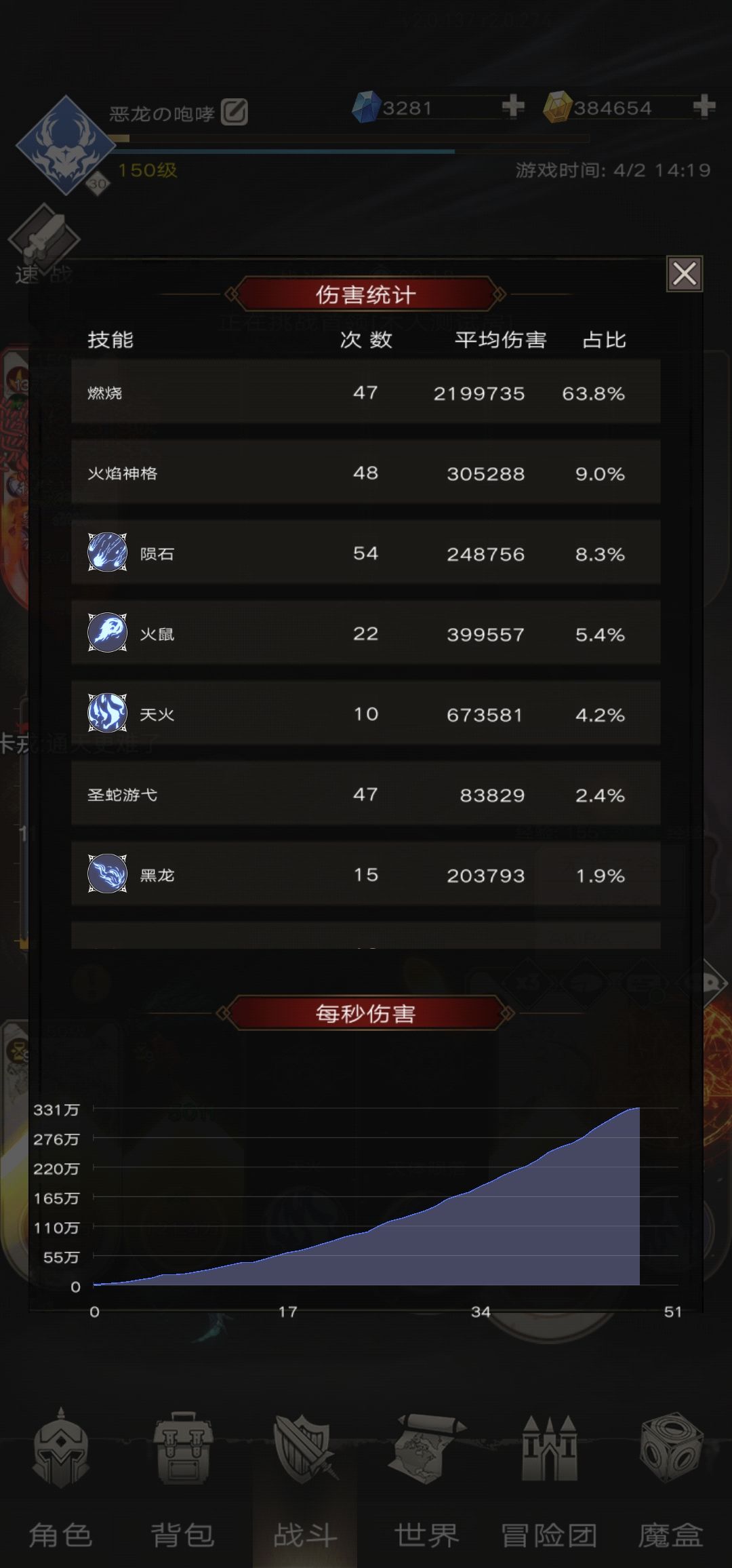 更新前后伤害对比 5