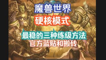 魔兽世界 硬核模式三种最稳的练级方法 蓝贴和搬砖
