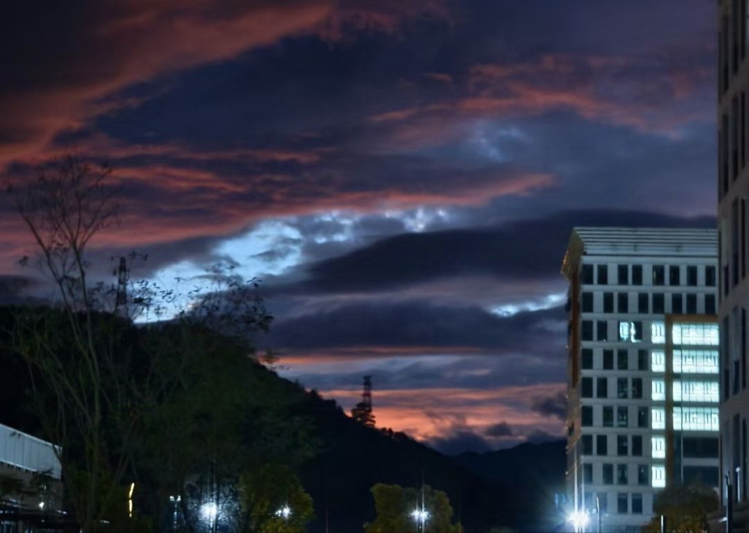夜景|校园晚霞📸🌞 2
