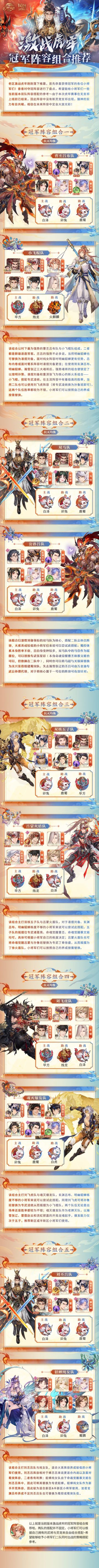 激战虎牢冠军阵容组合推荐第3弹！两队阵容如何搭配一图便知#三国志幻想大陆