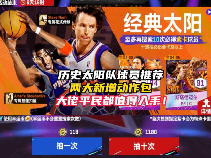 NBA巅峰对决历史太阳队球员推荐截图