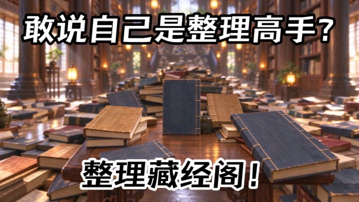 几千本秘籍,我一本本放回了书架……截图