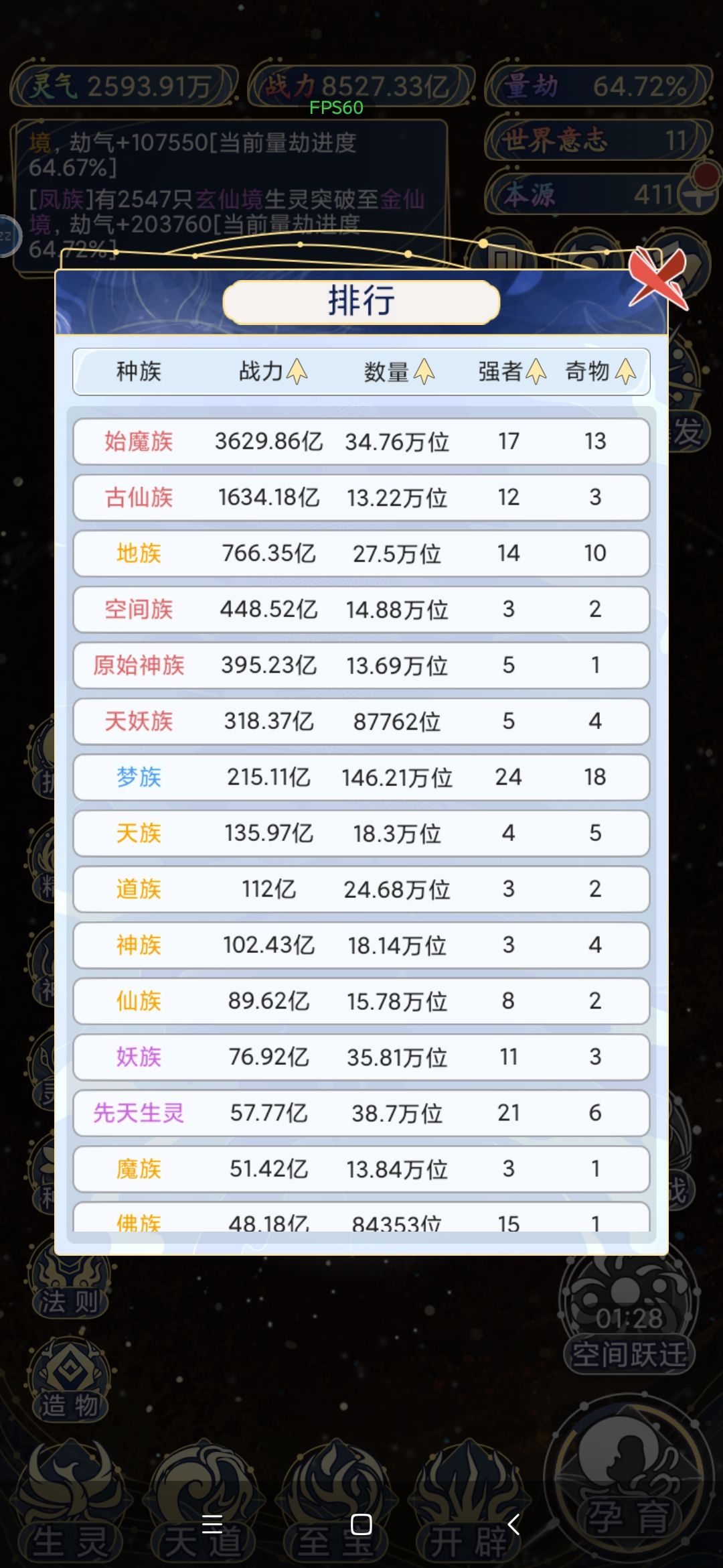 普通种族也太拉了,关键超脱那些立绘一个都不好看 3