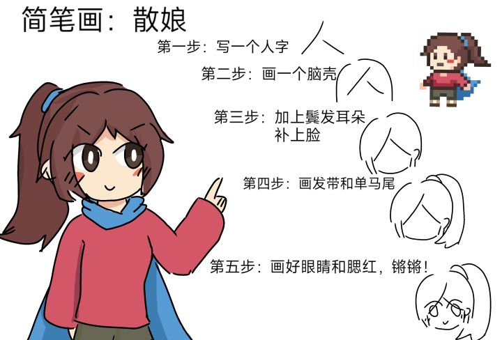 [ic]尝试来画一个散娘吧！截图