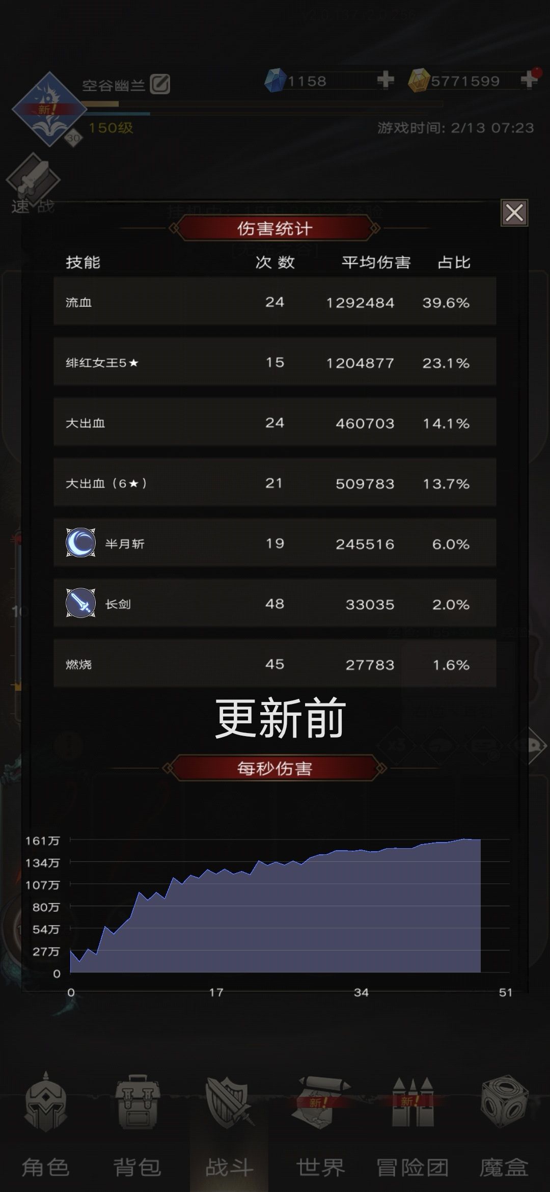 掉了好多伤害 1