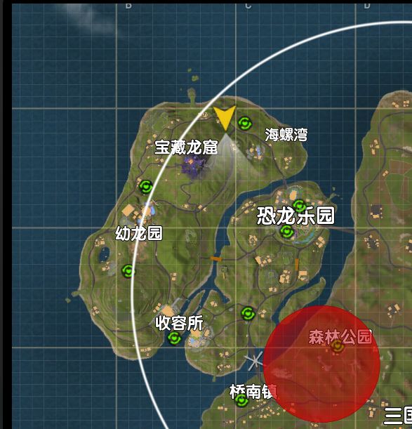 求战斗岛新地图恐龙岛的载具布局截图