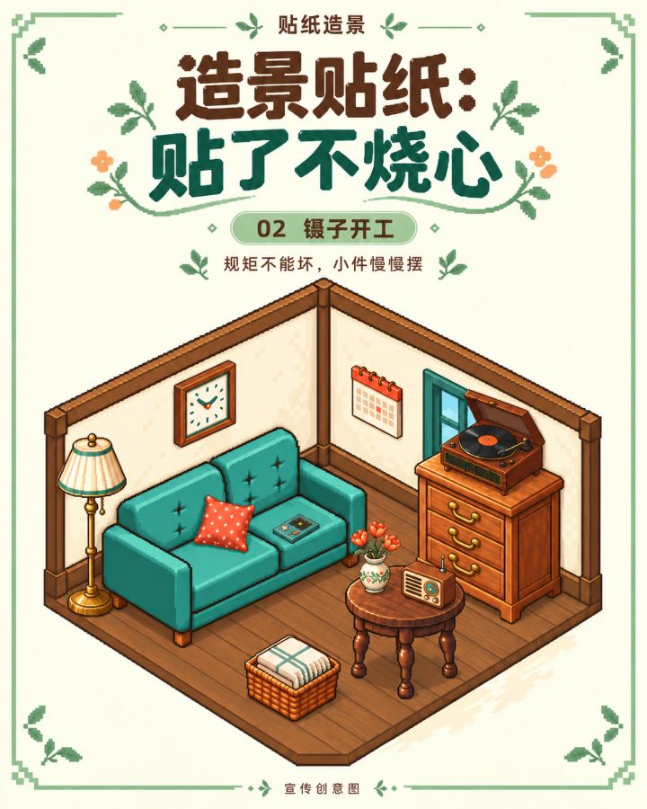 造景贴纸:贴了不烧心②镊子开工截图