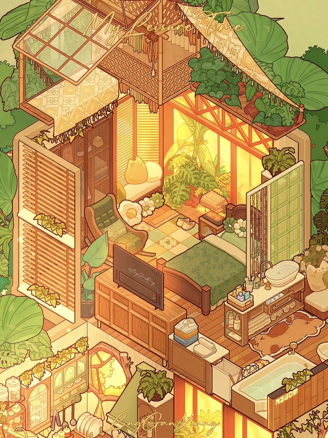 新户型绿野树屋全景🌿 2