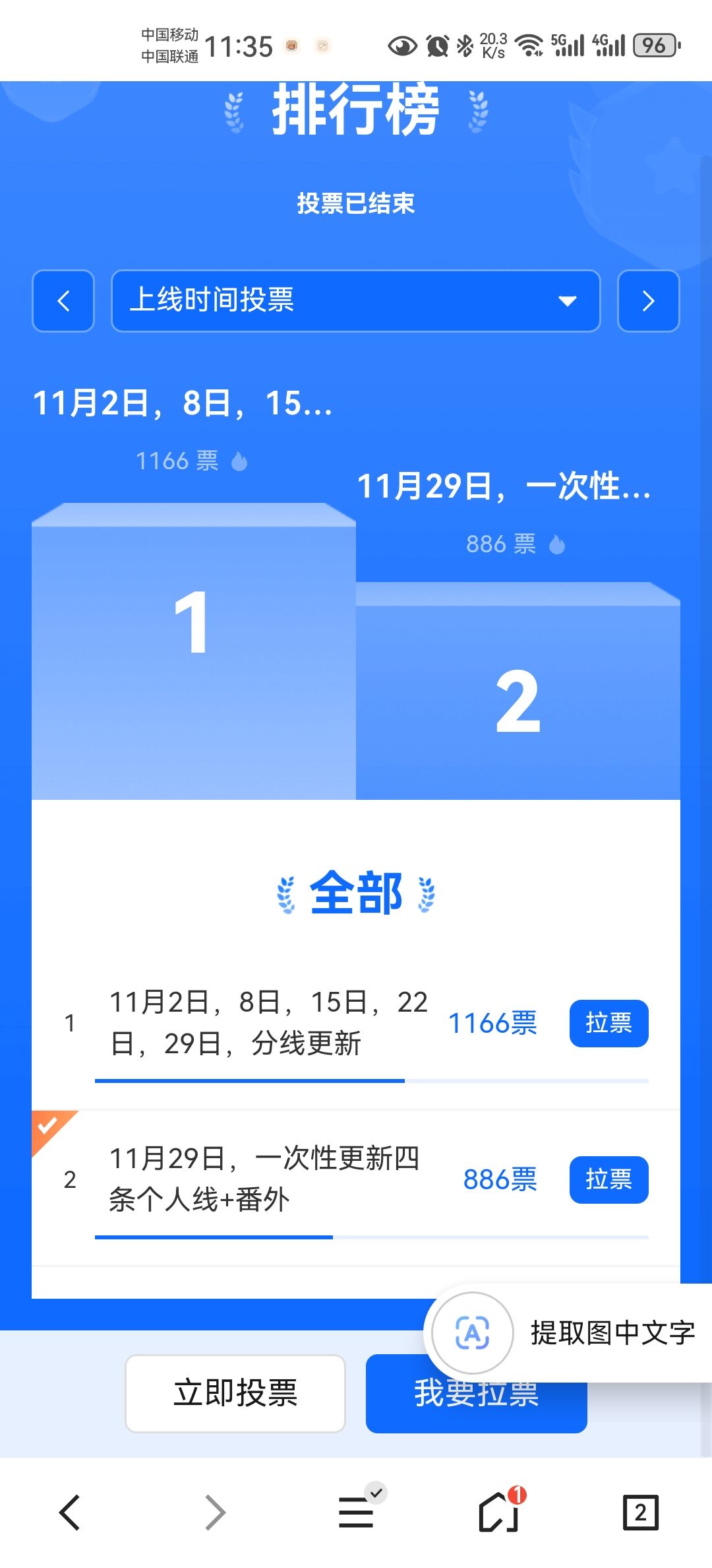 投票已结束 1