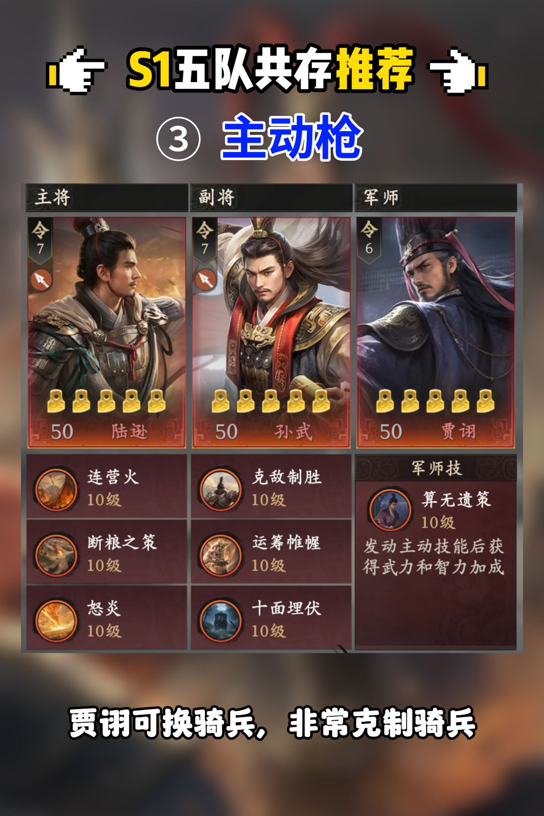 王于兴师S1赛季T0五队共存队伍推荐 3