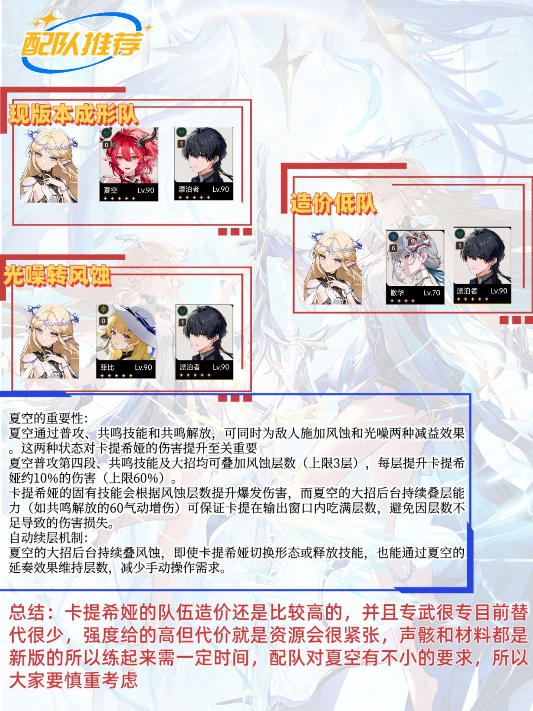 鸣潮V2.4|【卡提希娅】最强培养攻略一图流 3