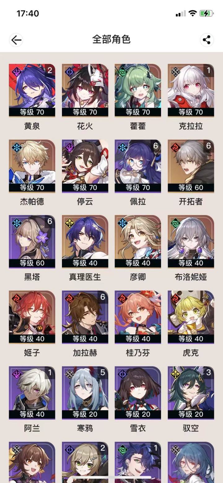 大佬们求个配队截图