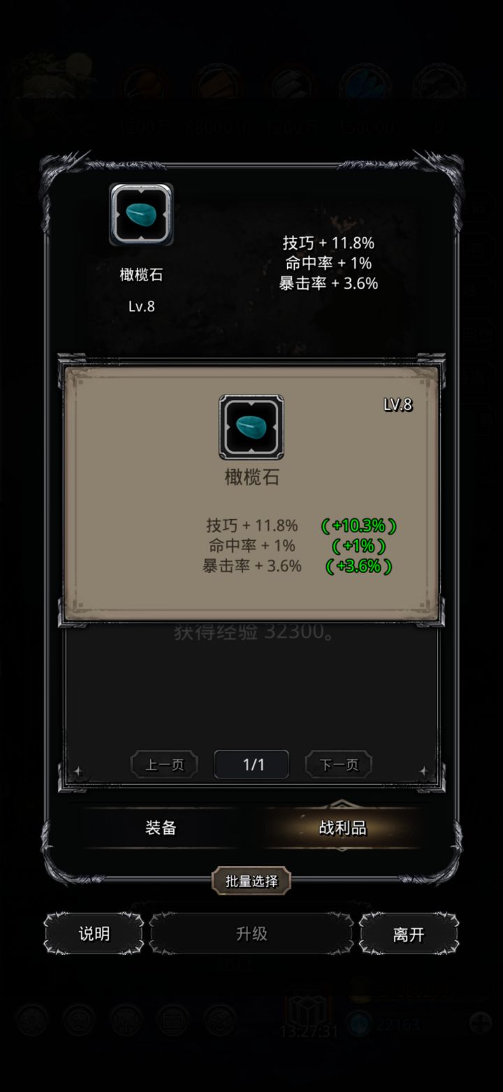 果然，真正的极品还得是自己升的截图