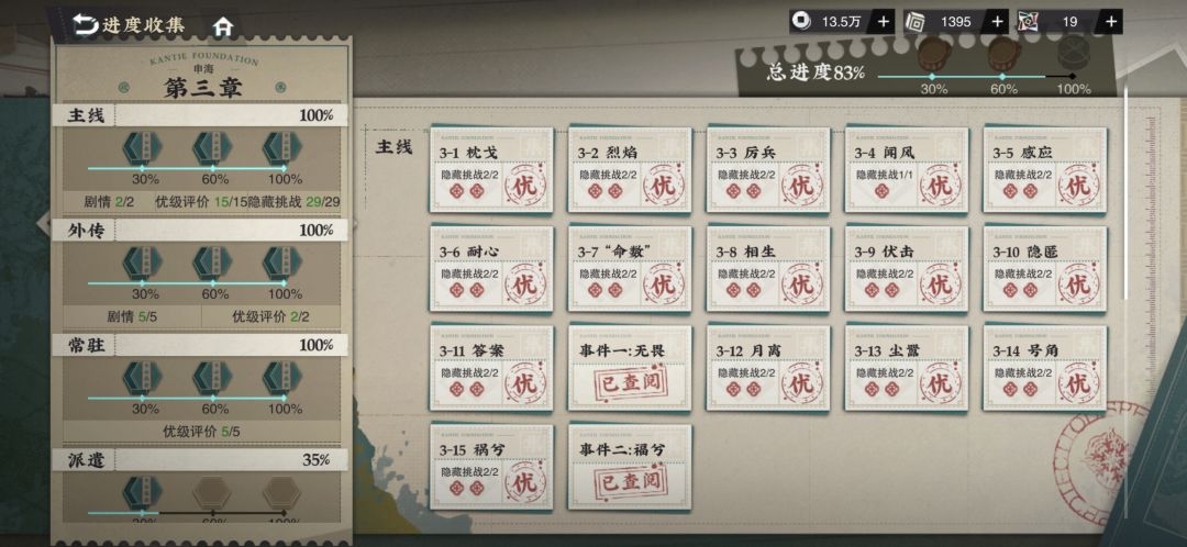 物华弥新所有内容全优全隐藏达成完美通关 3