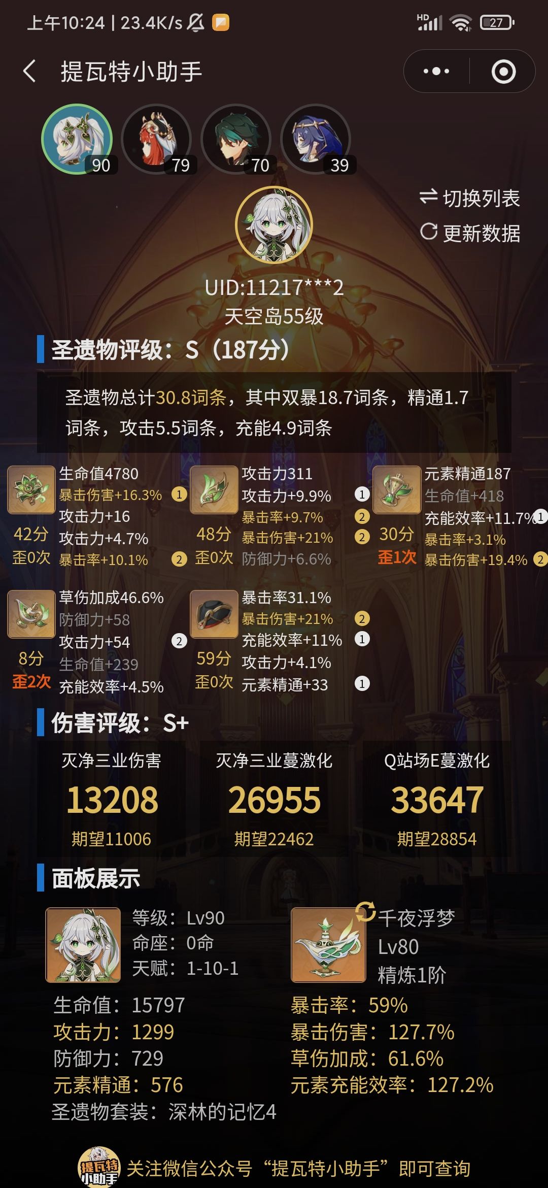 不知道怎么练草神… 2