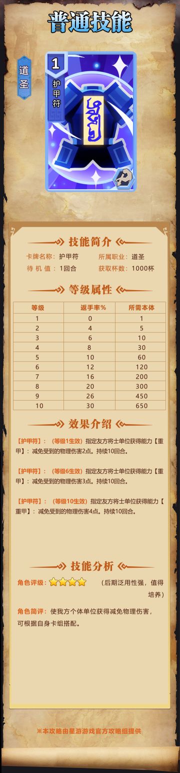 【奇兵群雄传】| 护甲符