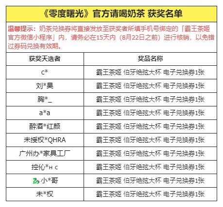 《零度曙光》请你喝秋天第一杯奶茶! 2