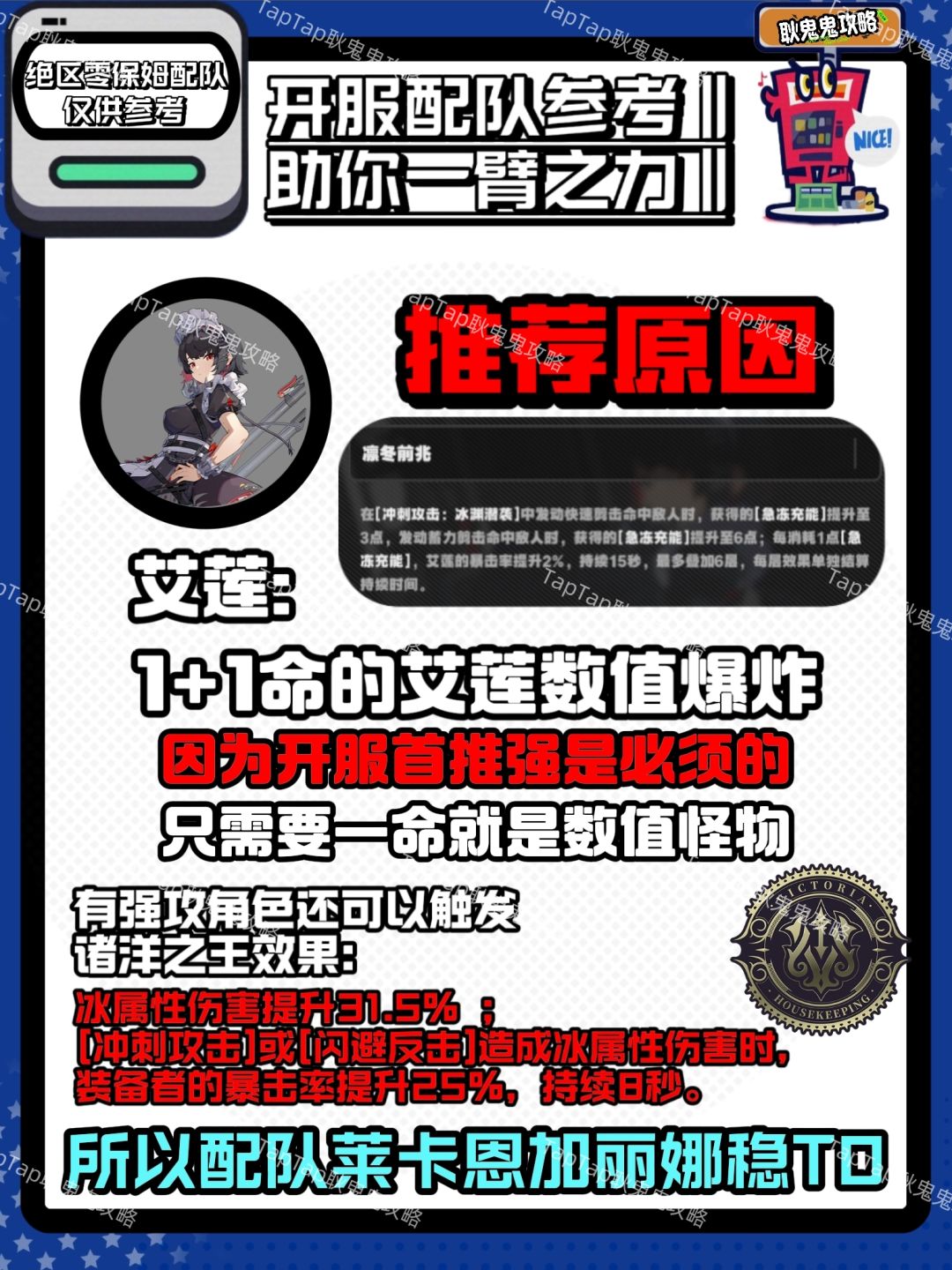 【1.0攻略征集】艾莲.乔开服保姆配队攻略❗ 3