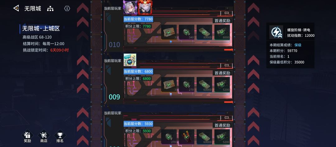 【锚点降临】10月26日无限城满分阵容分享 1