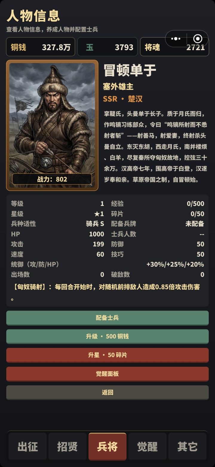 刚更新的几个角色截图