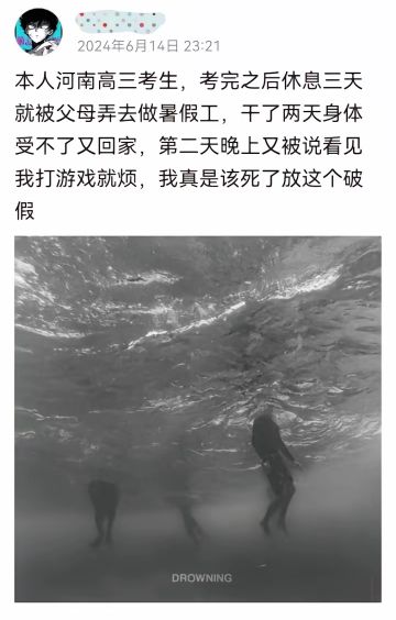 请问各位对这高考完三天的河南男孩如何评价