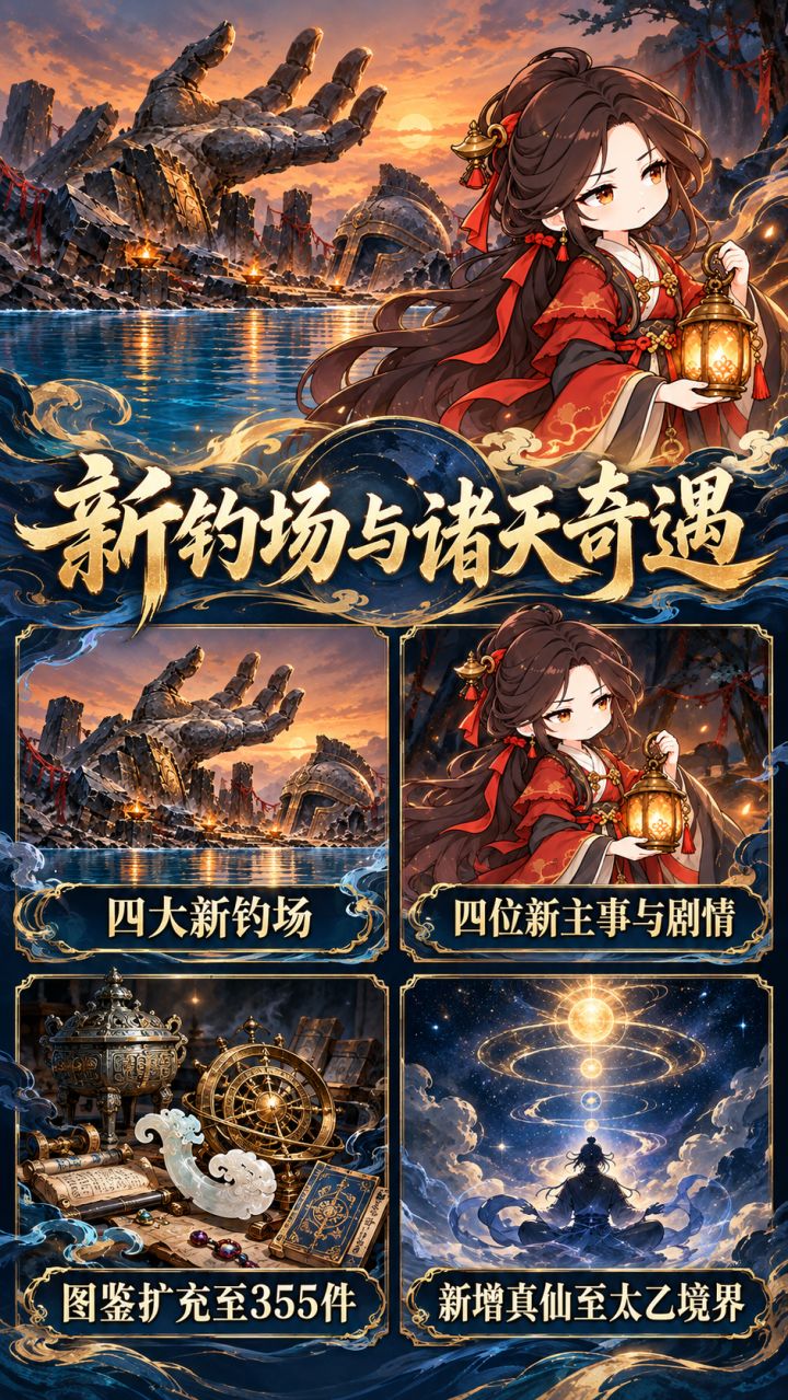 更新日志二：新钓场与诸天奇遇截图