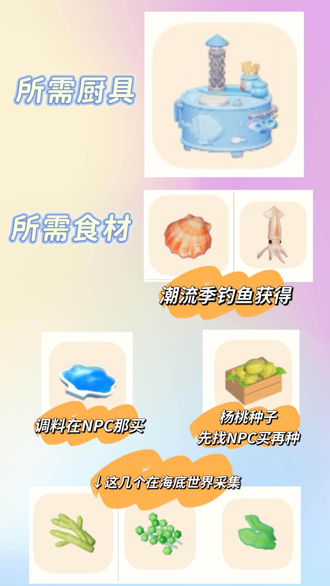 心动小镇寻鲸季食谱 2