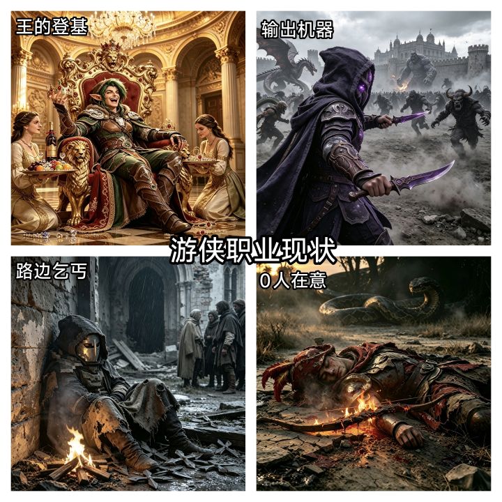 当前版本游侠职业现状一图流截图
