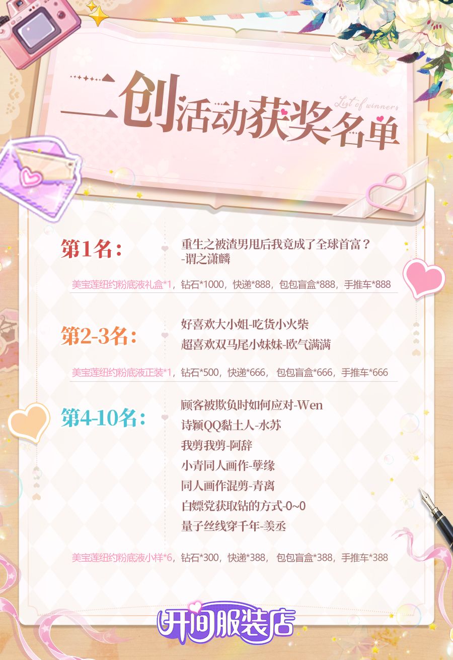 锦字绘梦·同人征集获奖名单公示 2