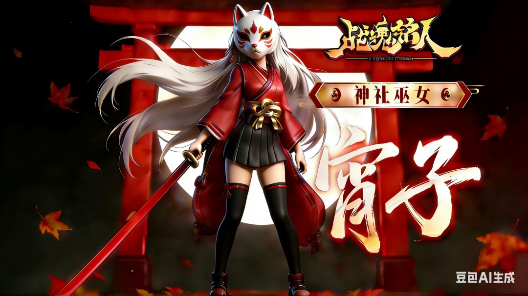 让豆包做了霄子拔刀形态立绘 3
