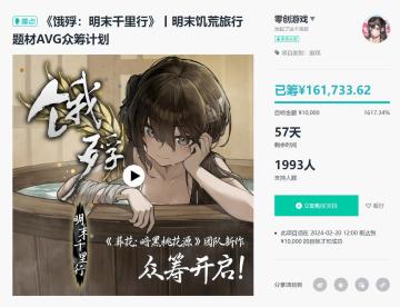 《饿殍》众筹在发布2个小时后已经达到了150000元！