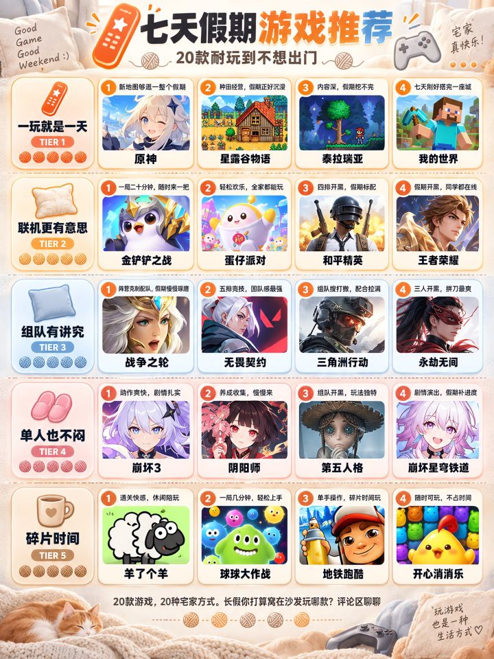 别被安利骗了!锐评七天假期游戏推荐截图