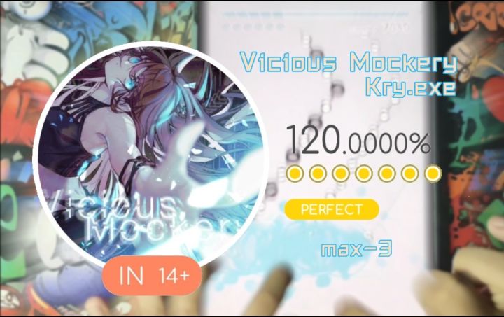 【Rizline/底力之无际风暴】Vicious Mockery IN14+ All Perfect!截图