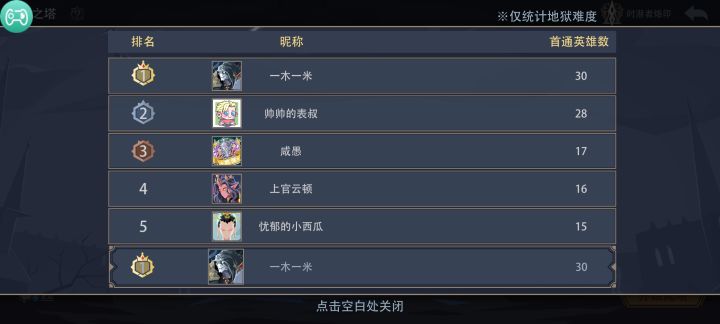黑塔30首通截图