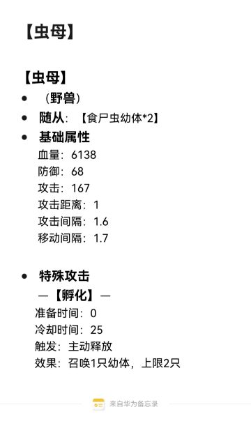 【资料：虫母】