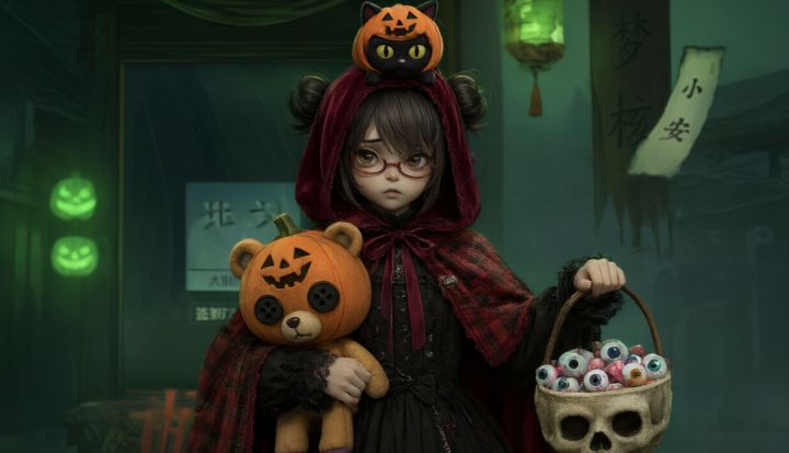 【图像】当梦核少女遇上暗黑万圣夜🎃截图