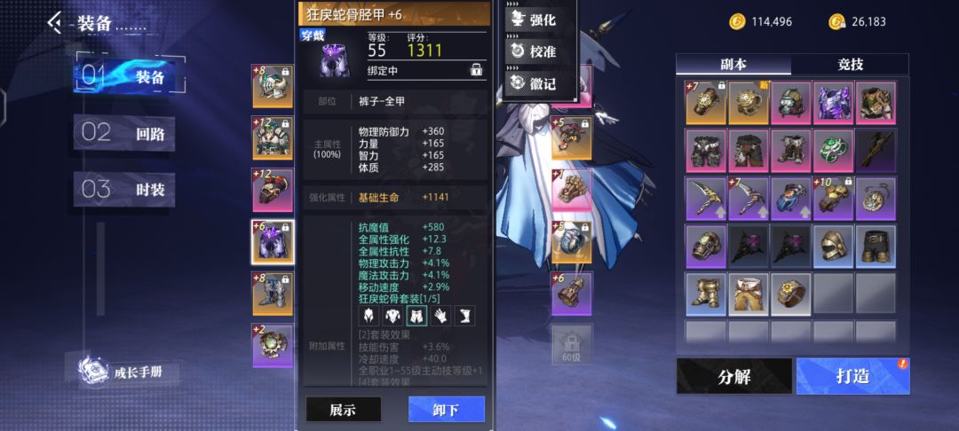 今天出了两个55级装备 2