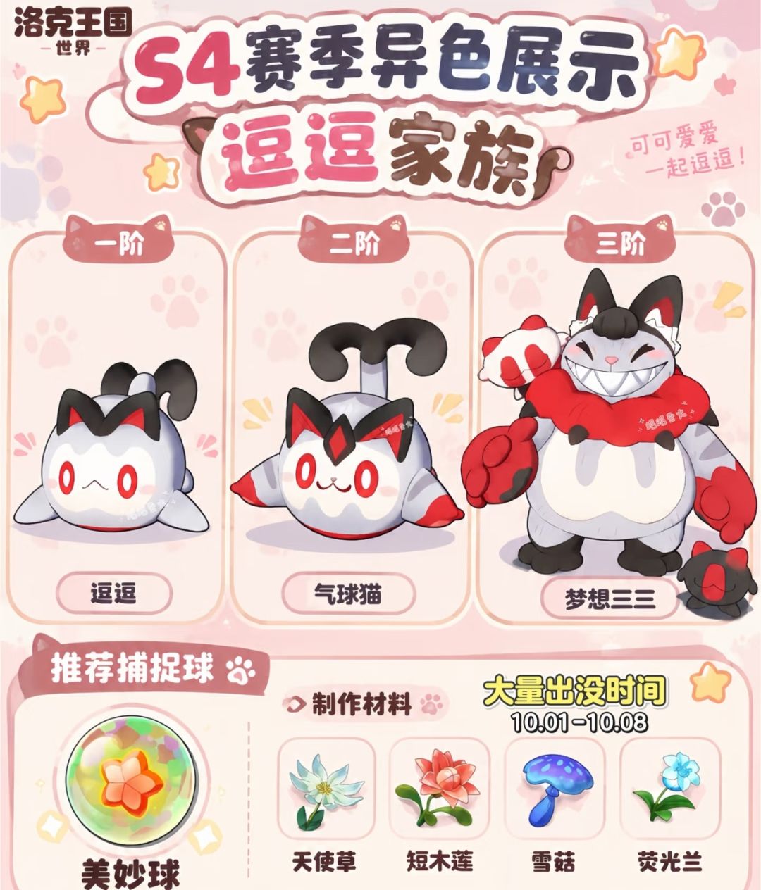 S4出没时间一览!8款常驻异色精灵图鉴速看⏰ 6